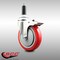 Service Caster 5 Inch 316SS Red Poly Swivel 3/4 Inch Expanding Stem Caster Lock Brake SCC SCC-SS316TTLEX20S514-PPUB-RED-34 - alternate 4
